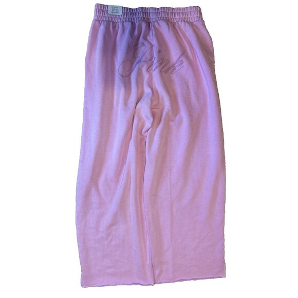Women’s Victoria’s Secret PINK Rear Logo Cotton Sweatpants S Small Pull On NEW - Picture 2 of 10